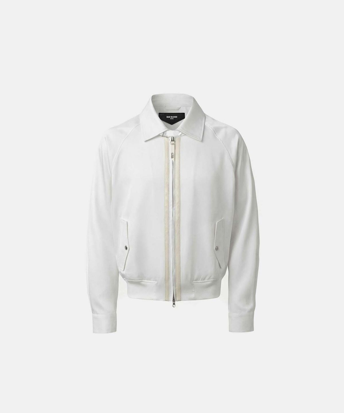 배드블러드(BADBLOOD) Contour Lightweight Bomber Shacket - White