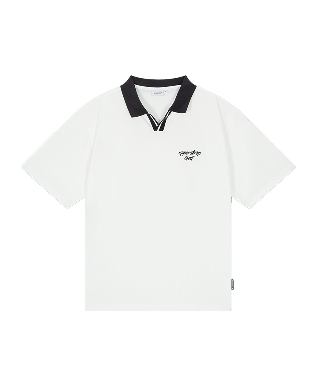 어퍼스트롭 골프(UPPERSTROP GOLF) [UMTF1023-02] 남성 오픈카라 티셔츠 화이트
