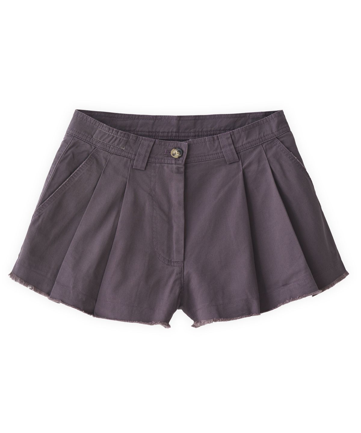 투위드(TUEWID) 006 pleated Bermuda pants in washed purple 0 SIZE