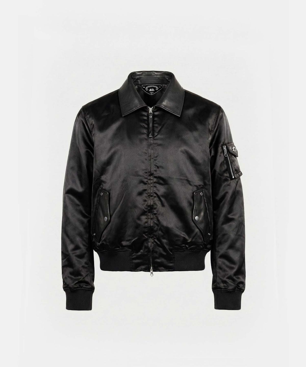 배드블러드(BADBLOOD) Nylon A2 Bomber Jacket - Black