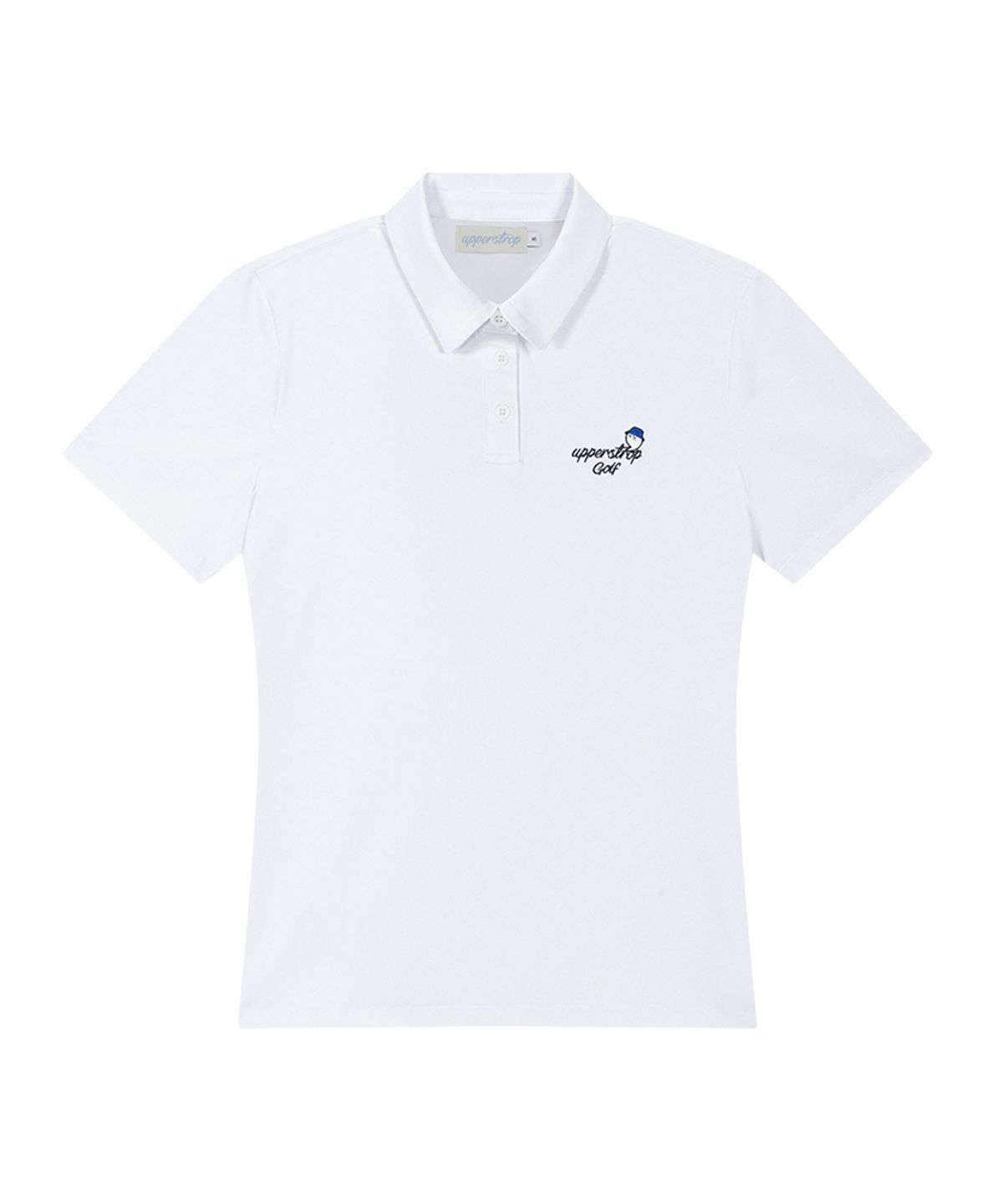 어퍼스트롭 골프(UPPERSTROP GOLF) [UWTF1024-02] 여성 베이직 반팔 카라 티셔츠 화이트