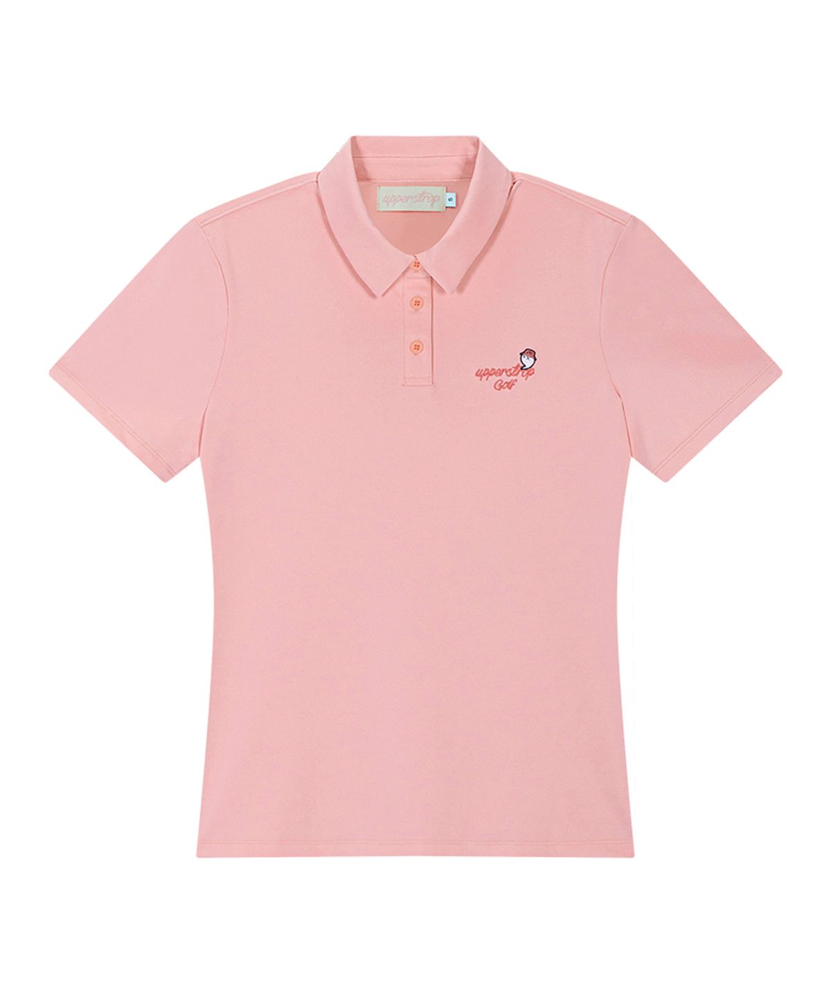어퍼스트롭 골프(UPPERSTROP GOLF) [UWTF1024-03] 여성 베이직 반팔 카라 티셔츠 아프리콧피치