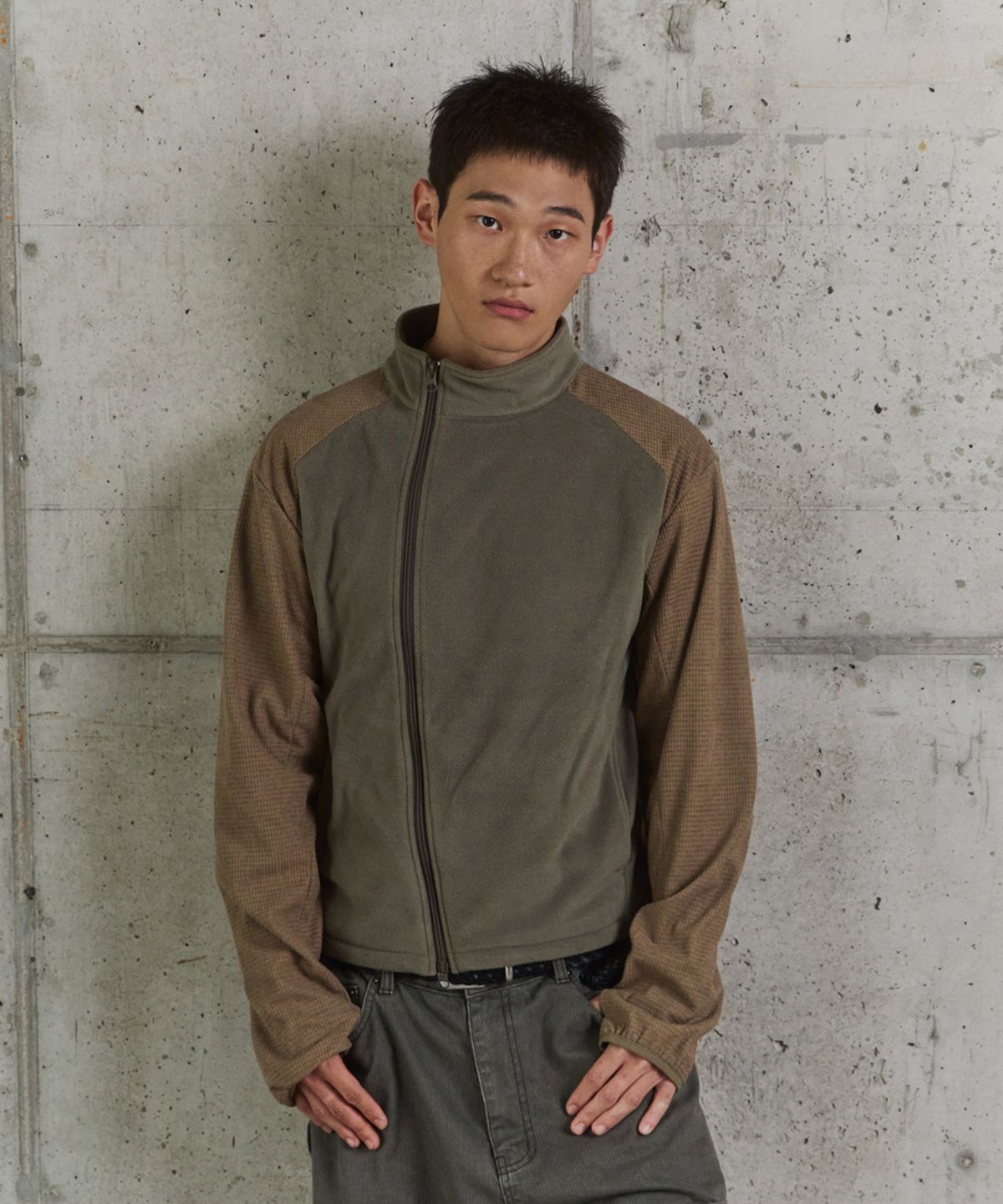 9999아카이브(9999ARCHIVE) [9999x후디진호] Asymmetric Utility Fleece