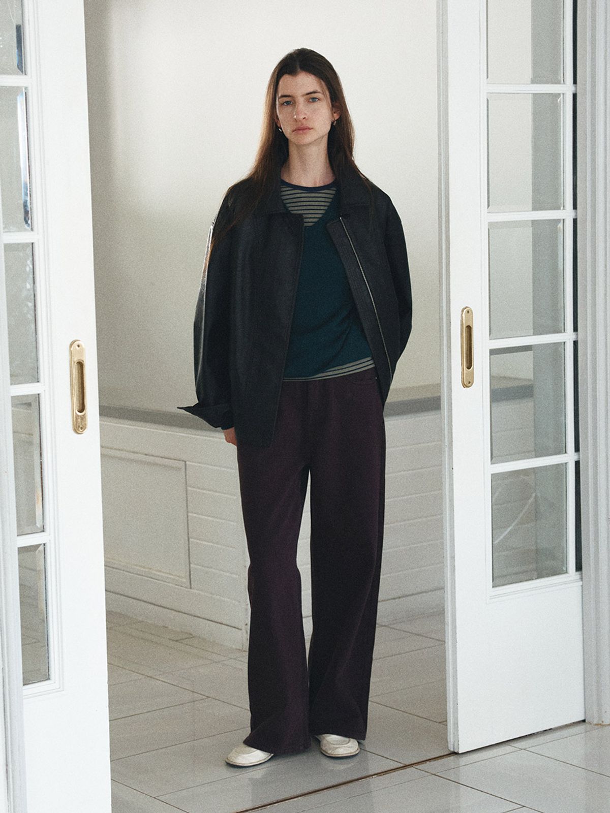 헌치(HUNCH) Loose Straight Dye Pants