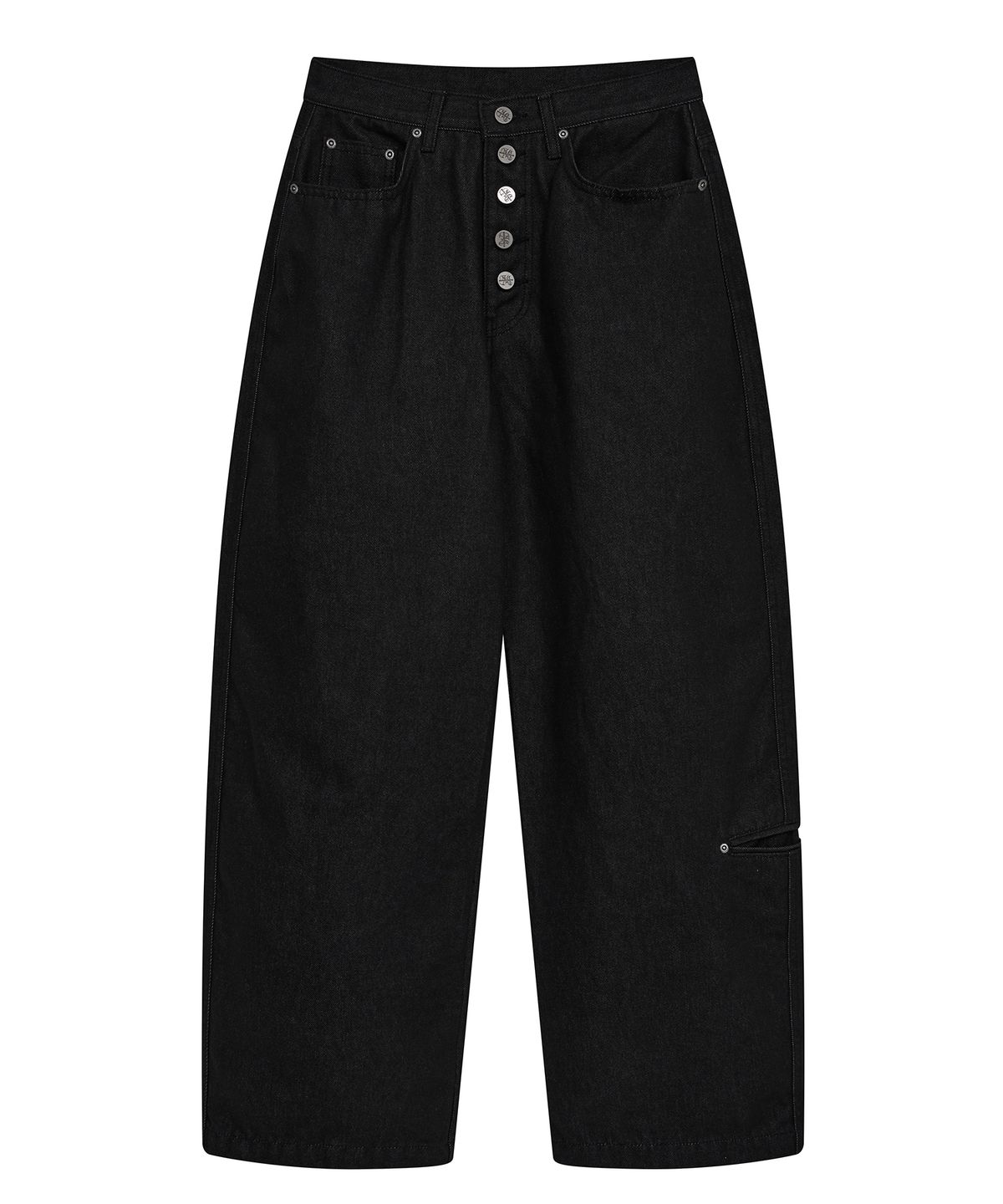 미드나잇 무브(MIDNIGHT MOVE) red denim pants (black)