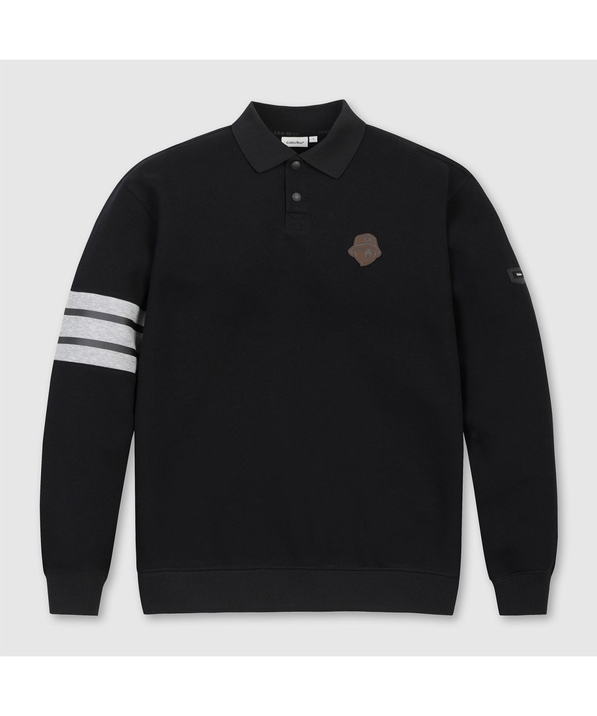골든베어(GOLDEN BEAR) (남성) Border Line Sleeves Collar Sweatshirt G4TAW26201BKX