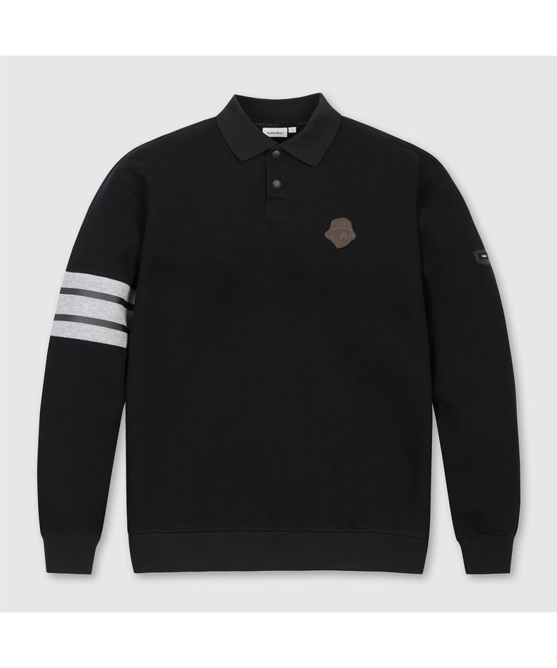 (남성) Border Line Sleeves Collar Sweatshirt G4TAW26201BKX
