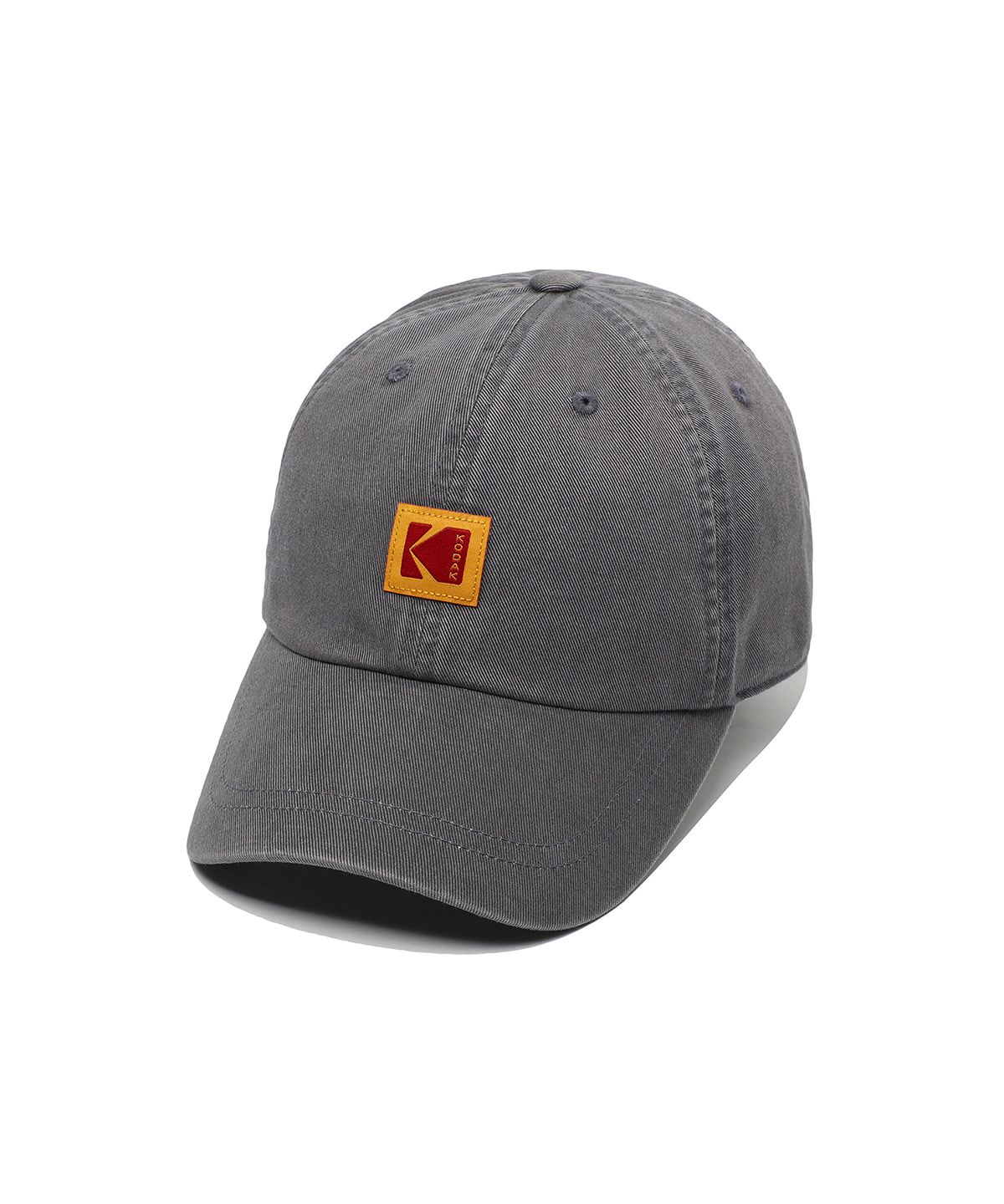 코닥(KODAK) 릴렉스핏 스퀘어로고 볼캡 GREY