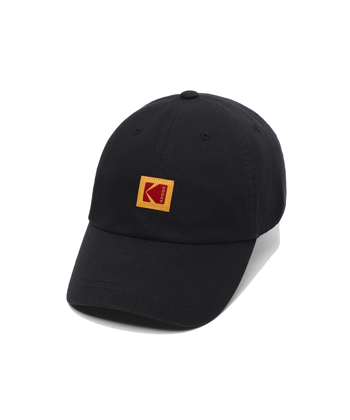 코닥(KODAK) 릴렉스핏 스퀘어로고 볼캡 BLACK