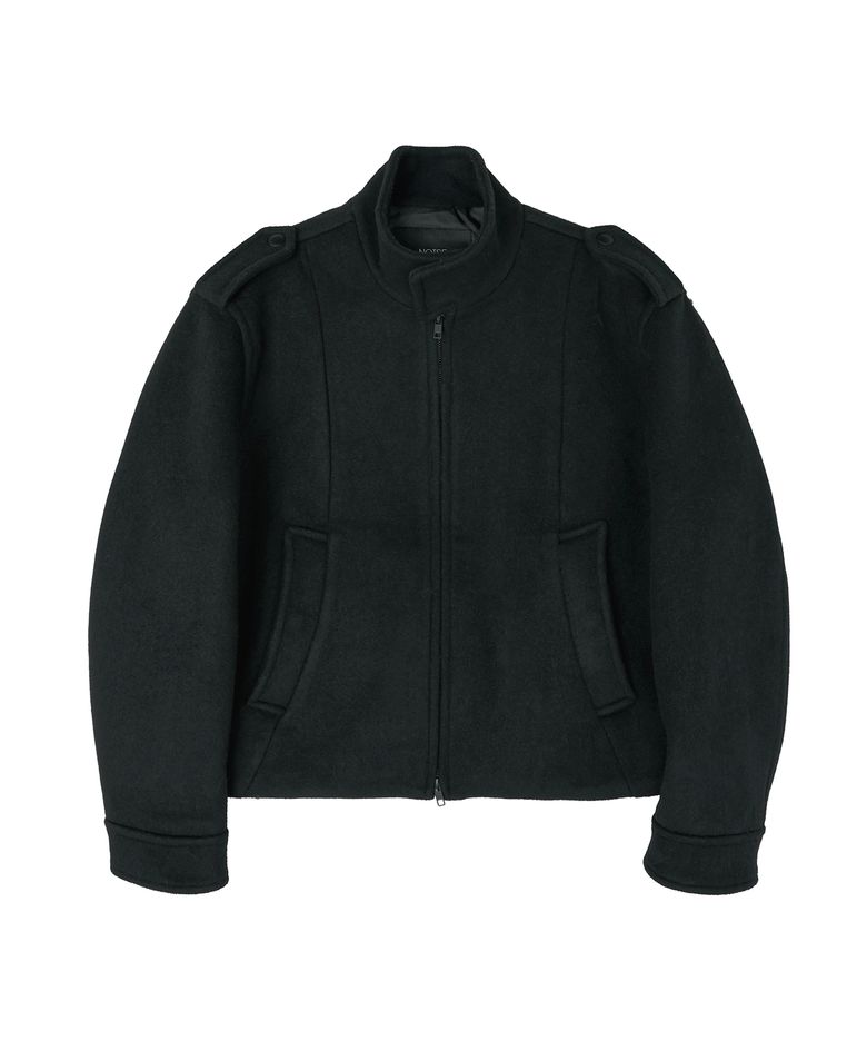 아카이브 벨티드 크롭 울 자켓_[BLACK]