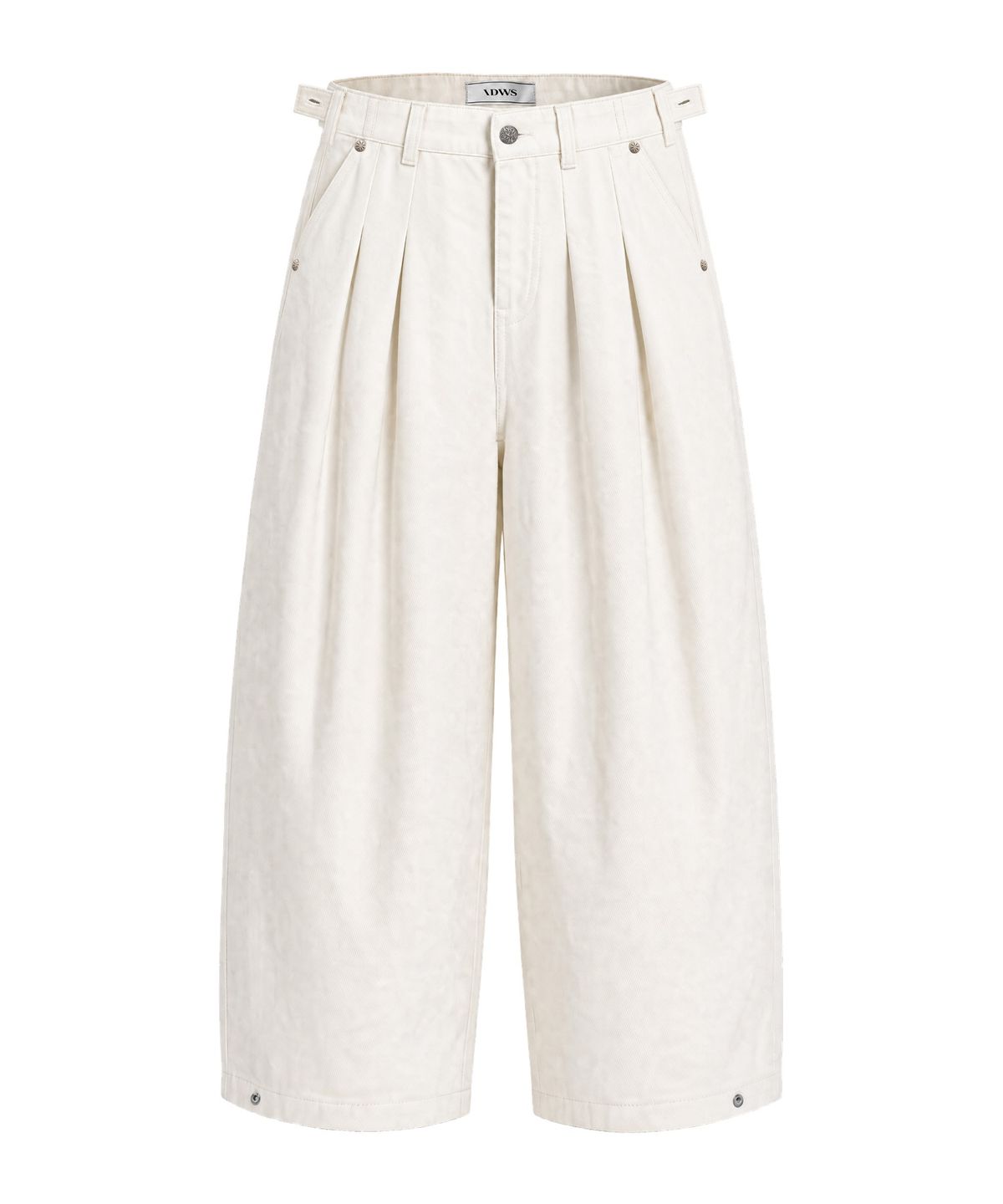 아이돈워너셀(IDWS) Twin Tuck Chino Balloon Pants White