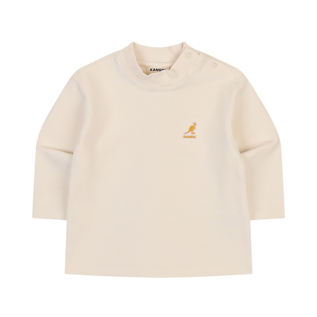 캉골키즈(KANGOL KIDS) [베이비] 브러쉬드 모크넥 티셔츠 SD 0D10 아이보리