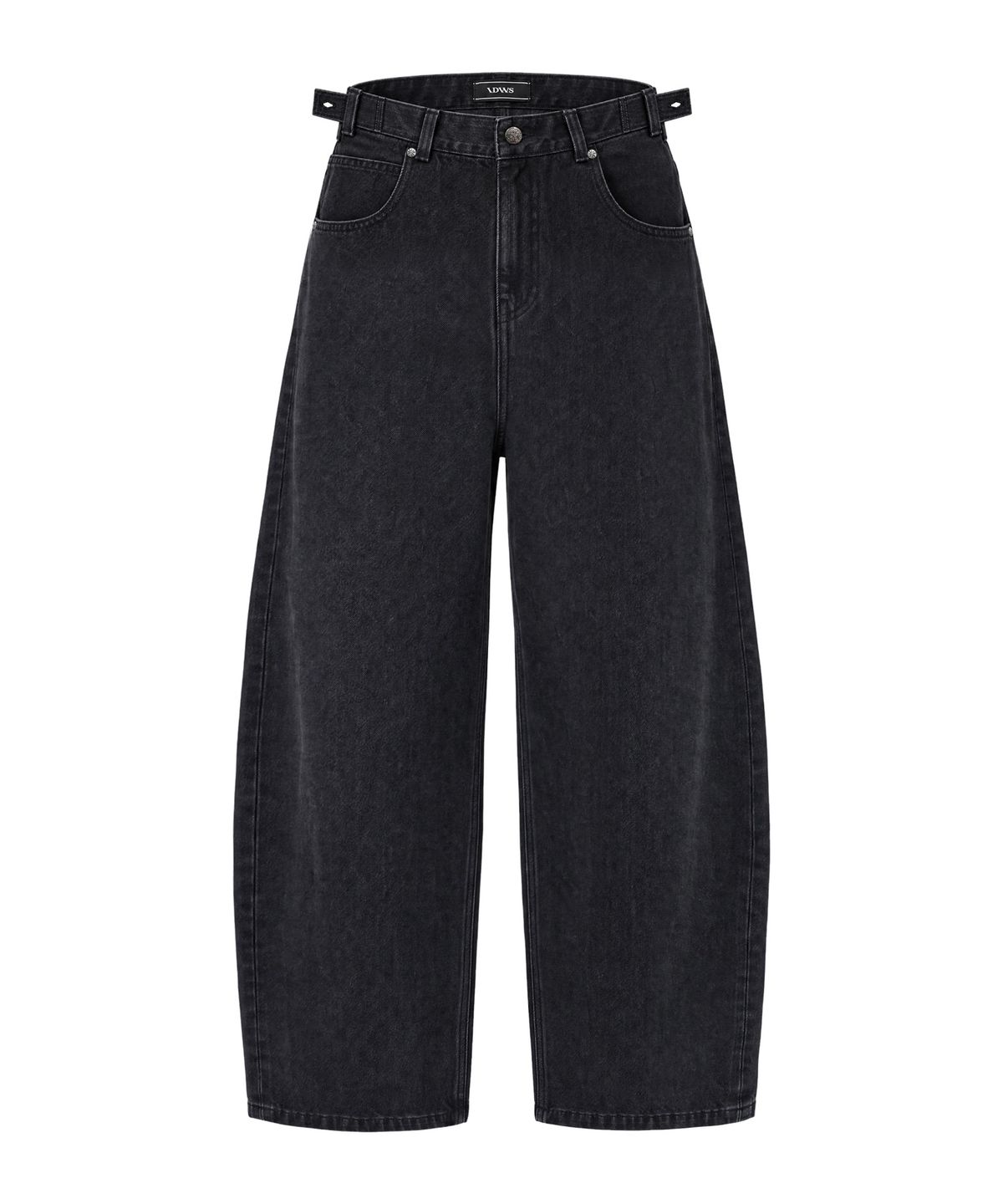아이돈워너셀(IDWS) Crux Curved Denim Pants Black