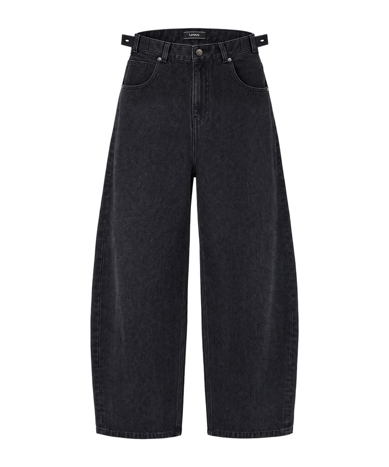 Crux Curved Denim Pants Black