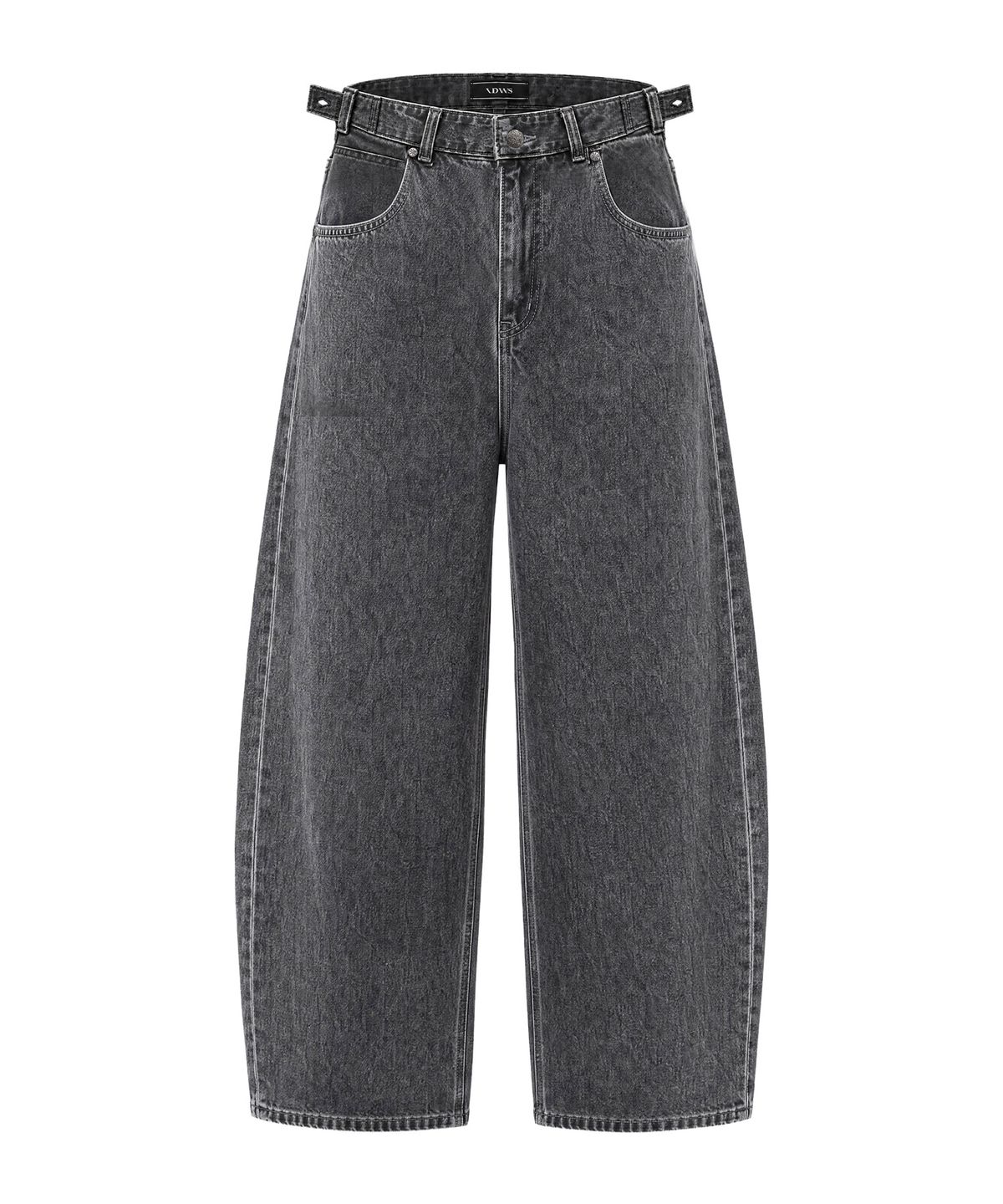 아이돈워너셀(IDWS) Crux Curved Denim Pants Gray