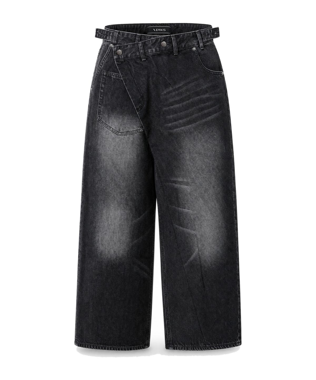 아이돈워너셀(IDWS) Hook Line Denim Pants Black