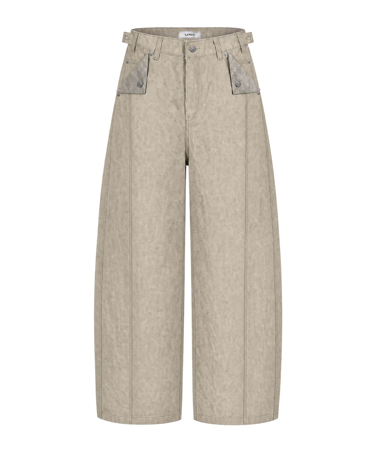 아이돈워너셀(IDWS) Origami Curved Pants Beige