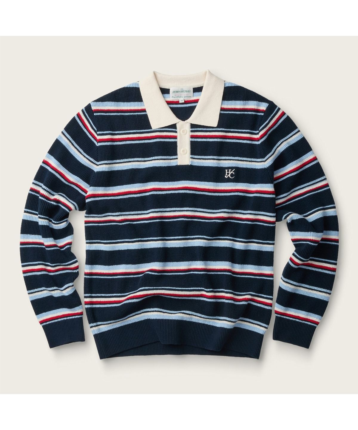 헨리코튼(HENRY COTTONS) [British Sporting Club] 멀티 스트라이프 니트 ABWAW26721NYX