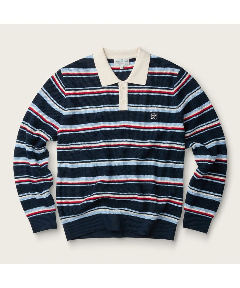 [British Sporting Club] 멀티 스트라이프 니트 ABWAW26721NYX