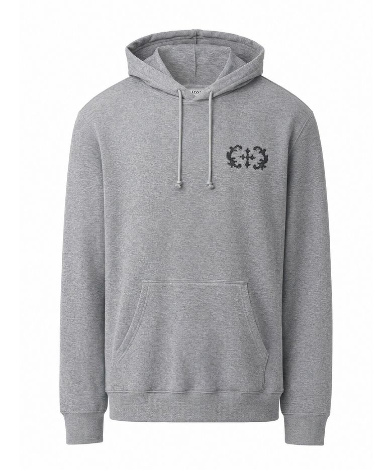 Stem Patch Hoodie Gray