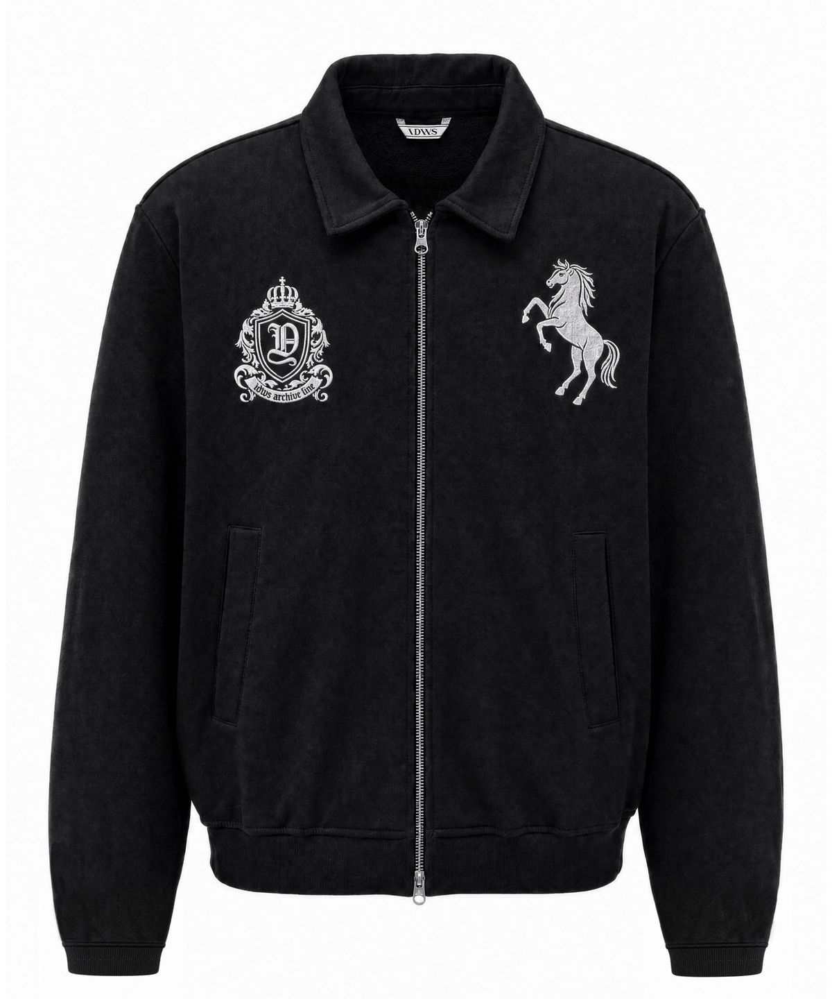 아이돈워너셀(IDWS) Riding Club Collar Cardigan Black