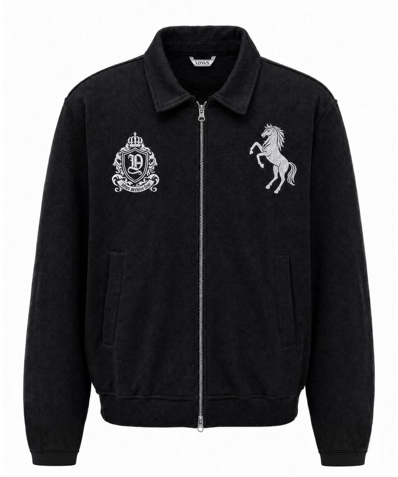 Riding Club Collar Cardigan Black
