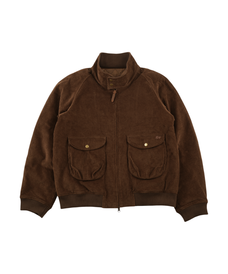 Frontier Corduroy Harrington Jacket Brown