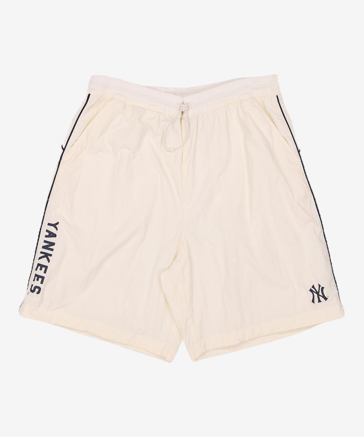 엠엘비(MLB) 바시티 스포티브 파이핑 5부 반바지 NY (Ivory) XL