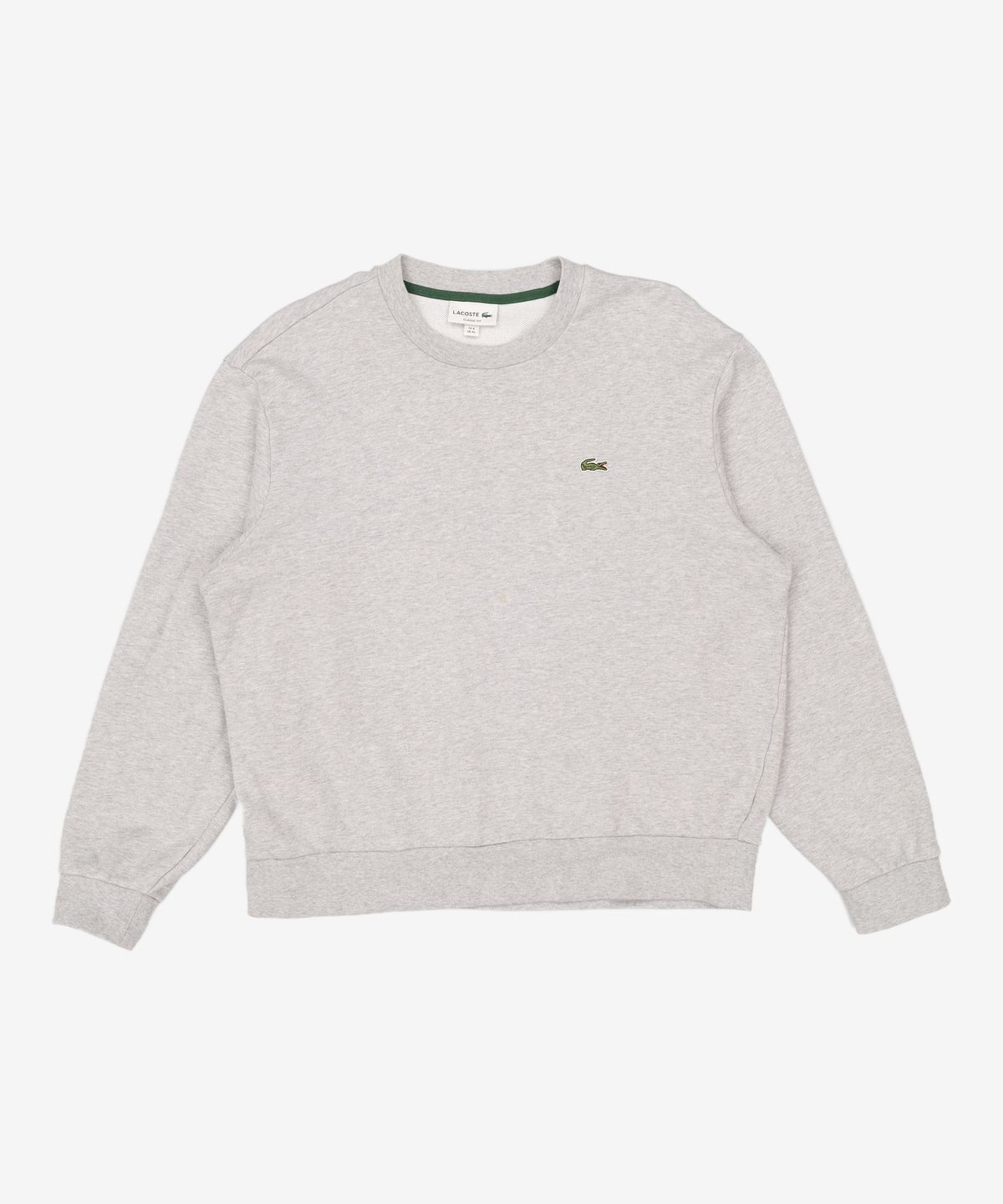 라코스테(LACOSTE) 남성 베이직 크루넥 스웨트셔츠 [멜란지그레이] XL