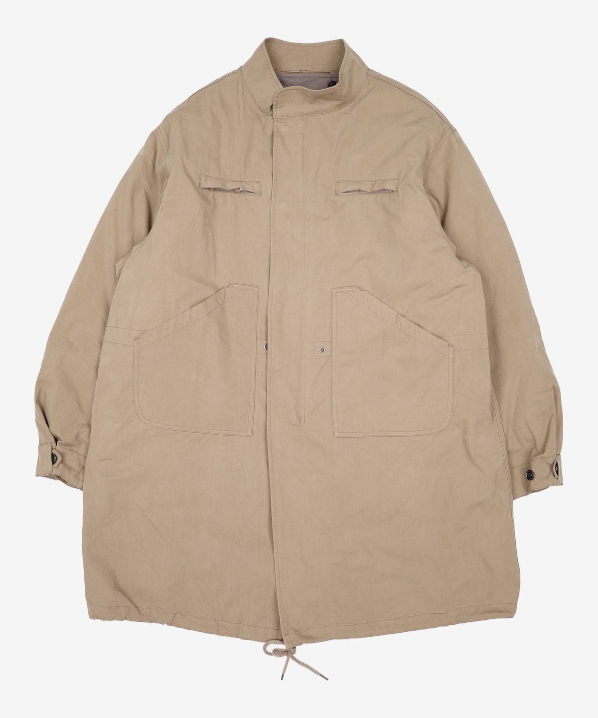 노매뉴얼(NOMANUAL) PATCHED EMBLEM PARKA - WASHED BROWN M