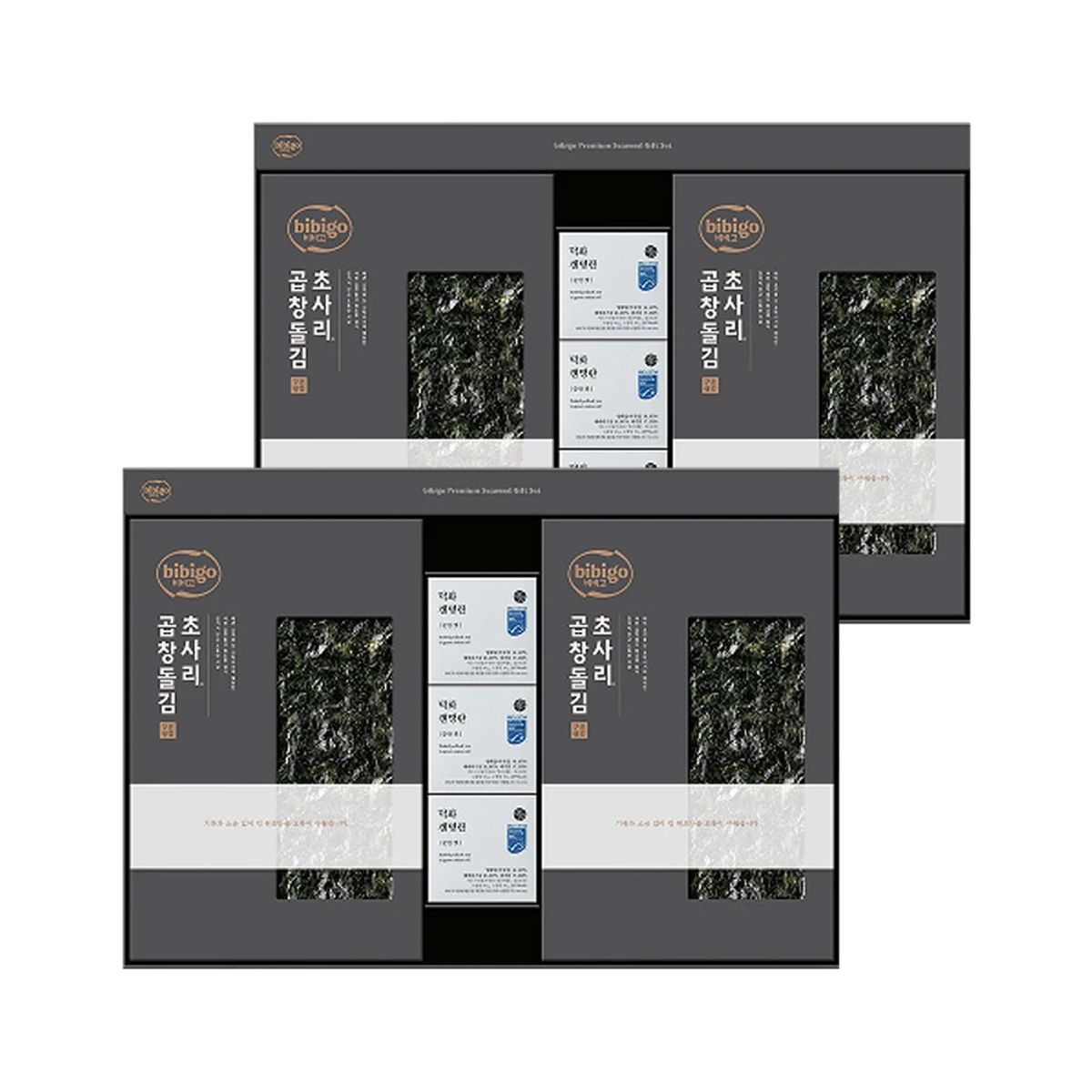 CJ제일제당(CJCHEILJEDANG) [CJ 선물세트] 비비고 초사리 곱창돌김X명란 2개 쇼핑백포함