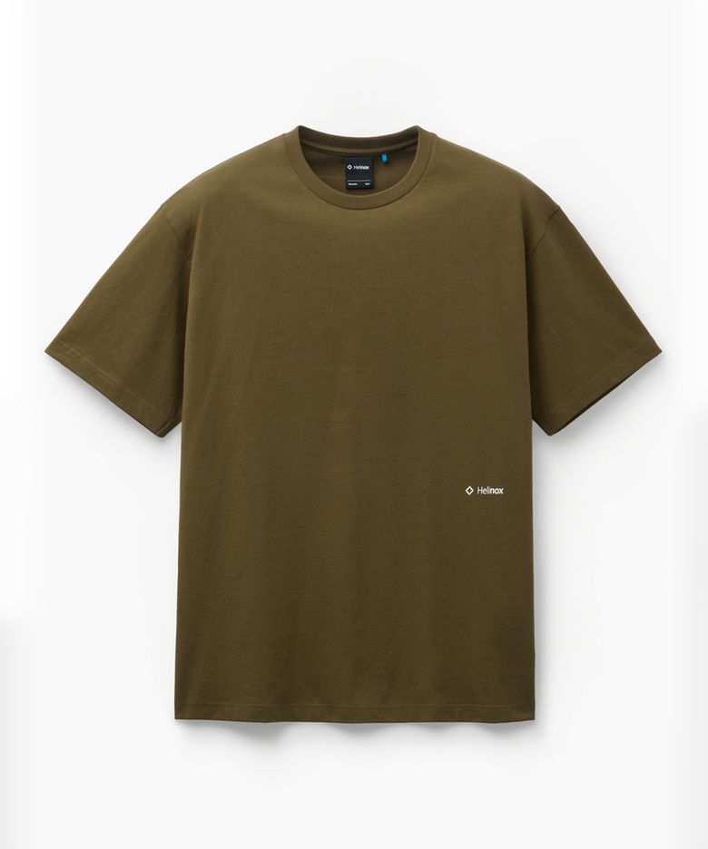 이클립스 면 반팔 티셔츠_Brown