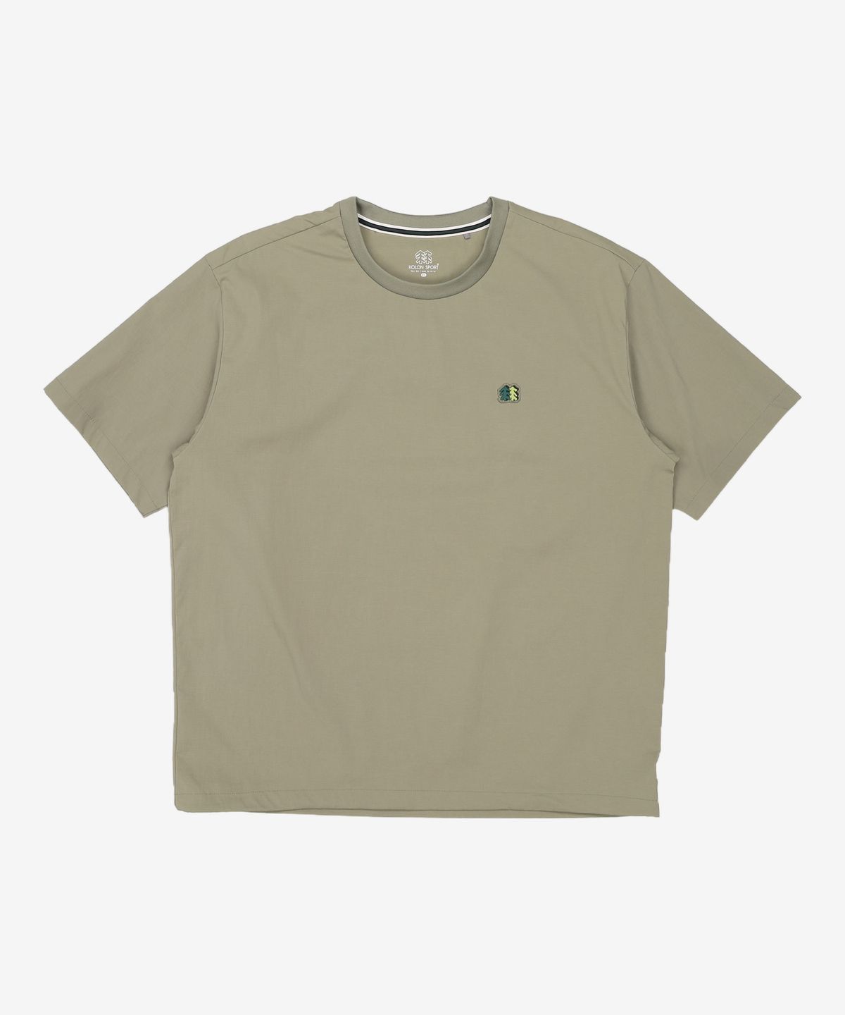 코오롱스포츠(KOLON SPORT) 남성 우븐 반팔 라운드 (SET UP)_TLTCM23699KHA XL