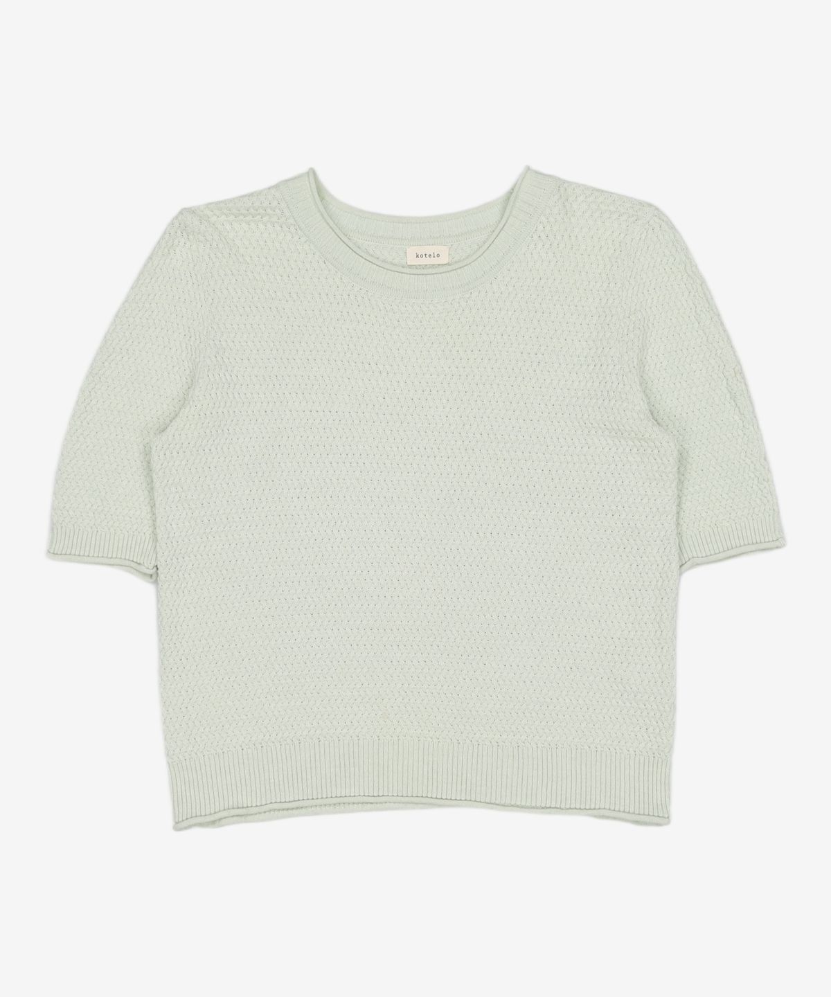 코텔로(KOTELO) Cotton Blended Half Sleeve Pullover  Apple Mint S