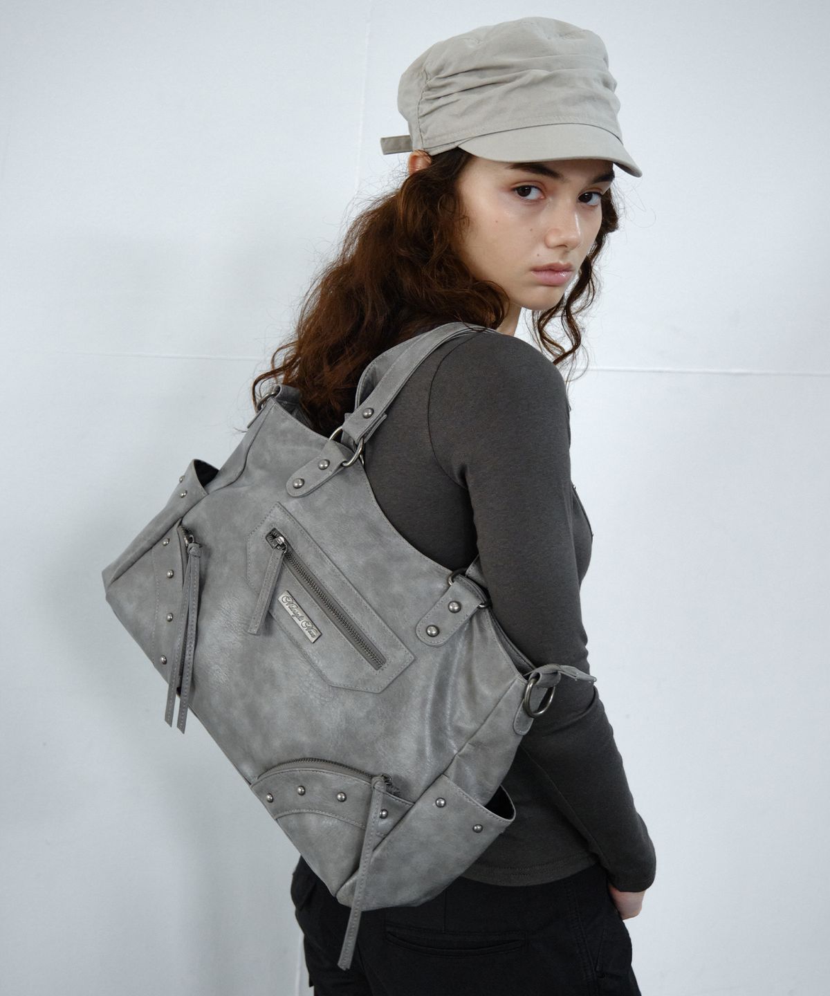 미드나잇 무브(MIDNIGHT MOVE) mt label bag (grey)