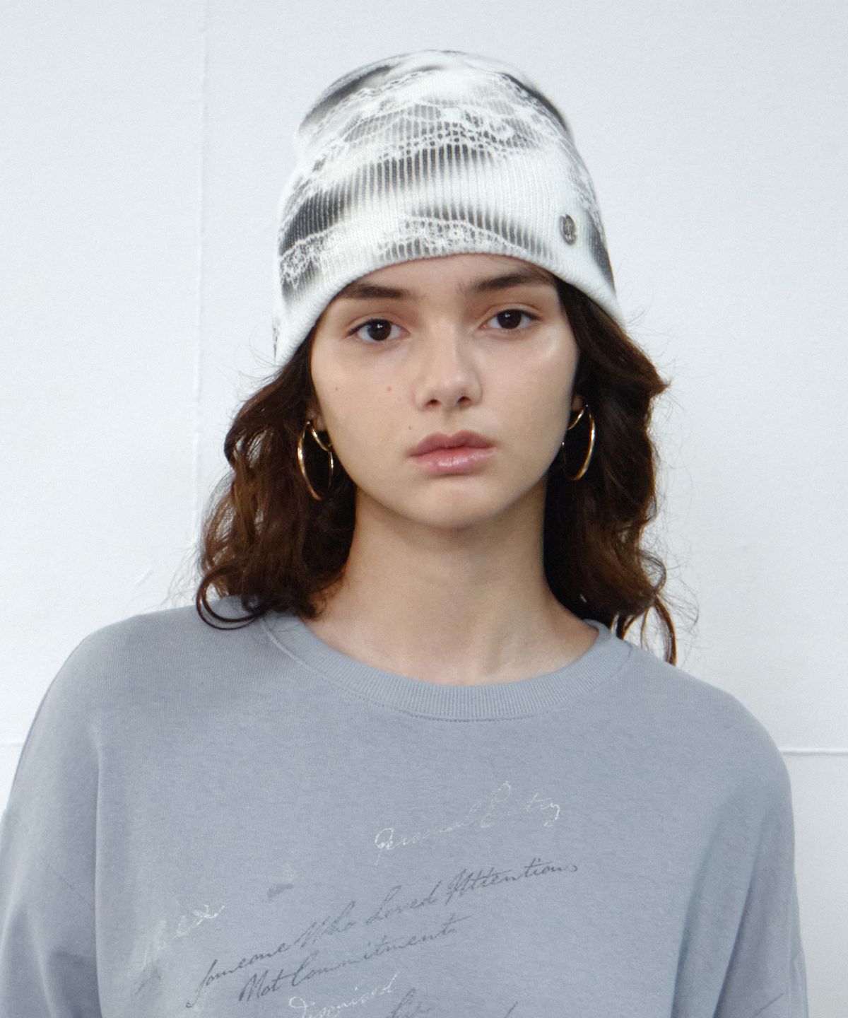 미드나잇 무브(MIDNIGHT MOVE) lace beanie (ivory)