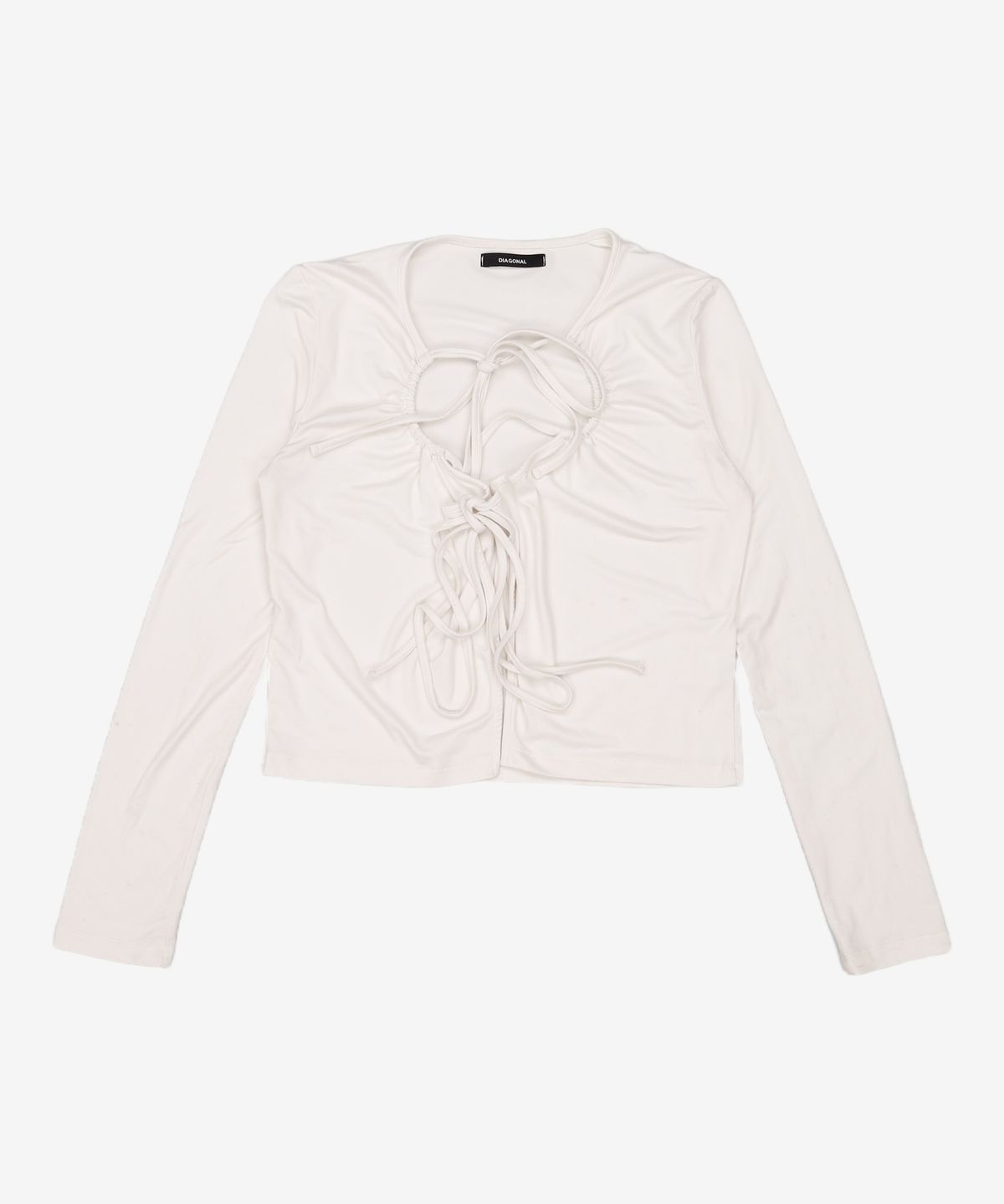 다이애그널(DIAGONAL) STRING WRAP TOP (ivory) FREE