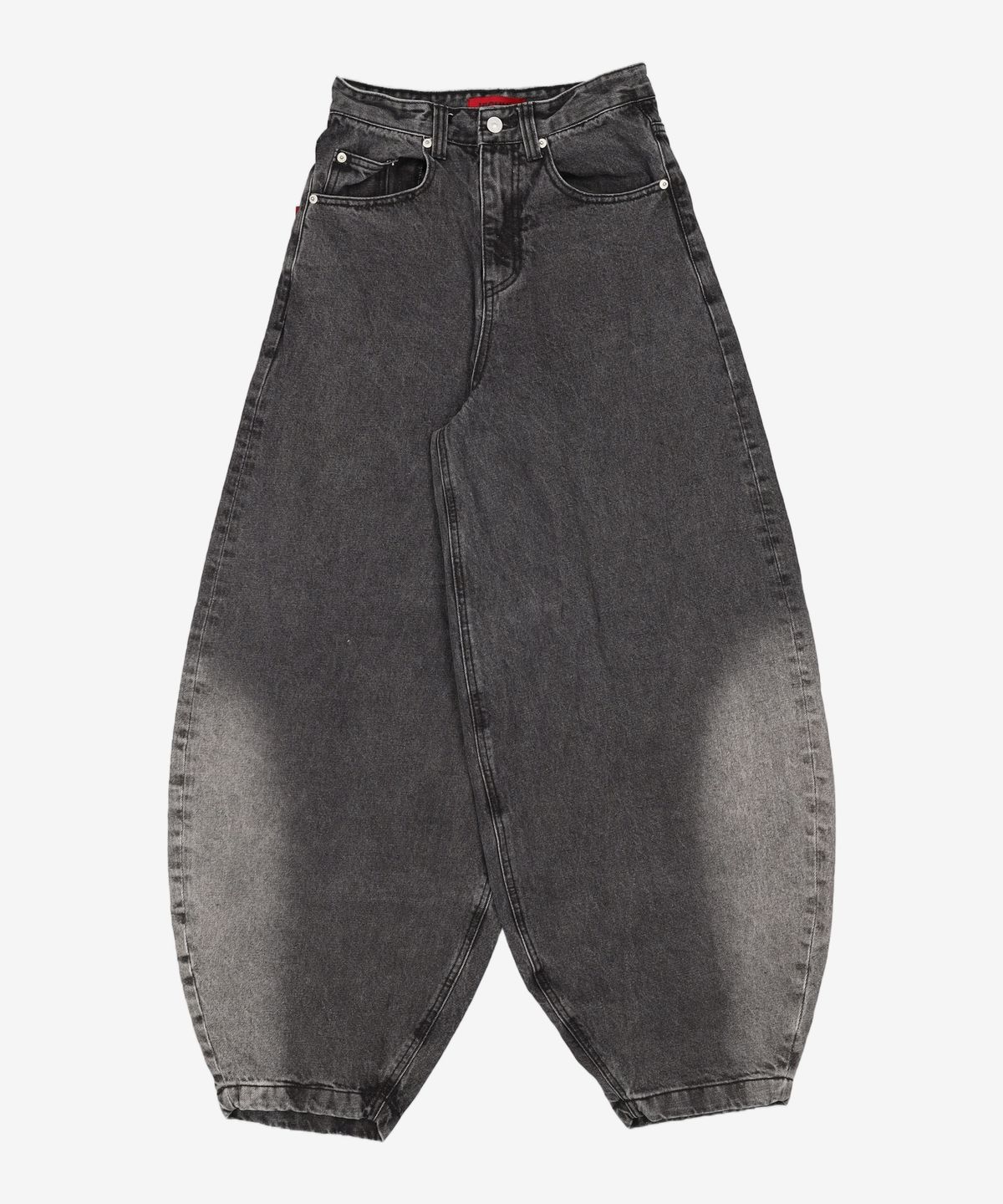 기철(KICHUL) BALLOON FIT DENIM PANTS (WASHED BLACK) XXS