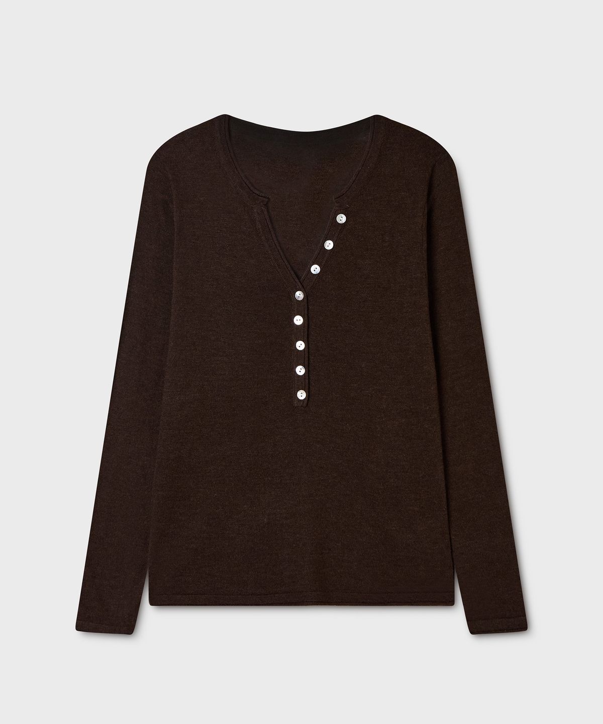 후아유(WHO.A.U) Deep Henley neck Pullover (F) / WHKAG4991F
