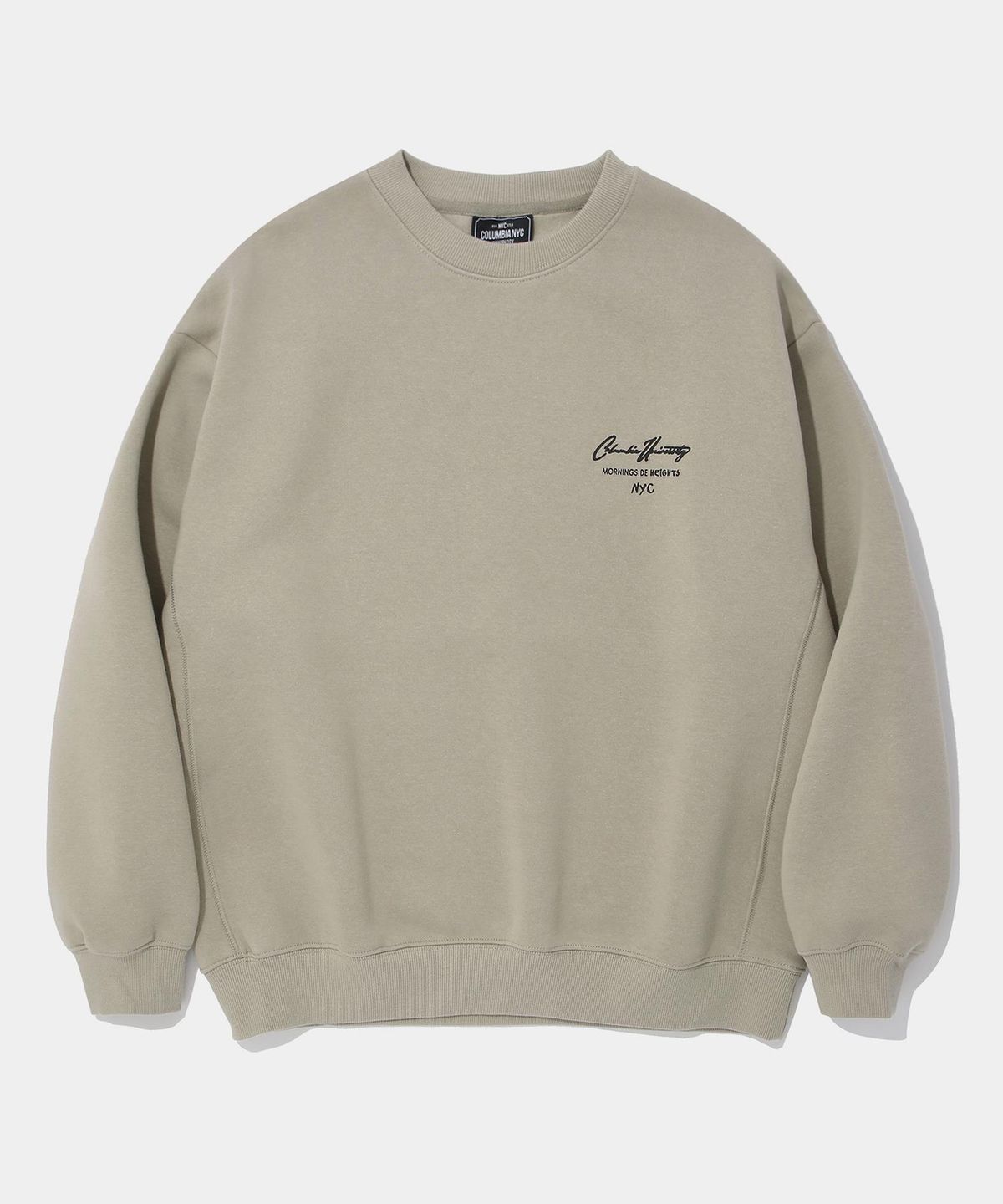 컬럼비아 유니버시티(COLUMBIA UNIVERSITY) NEW SCRIPT LOGO FLEECE SWEAT SHIRT_NATURAL BEIGE