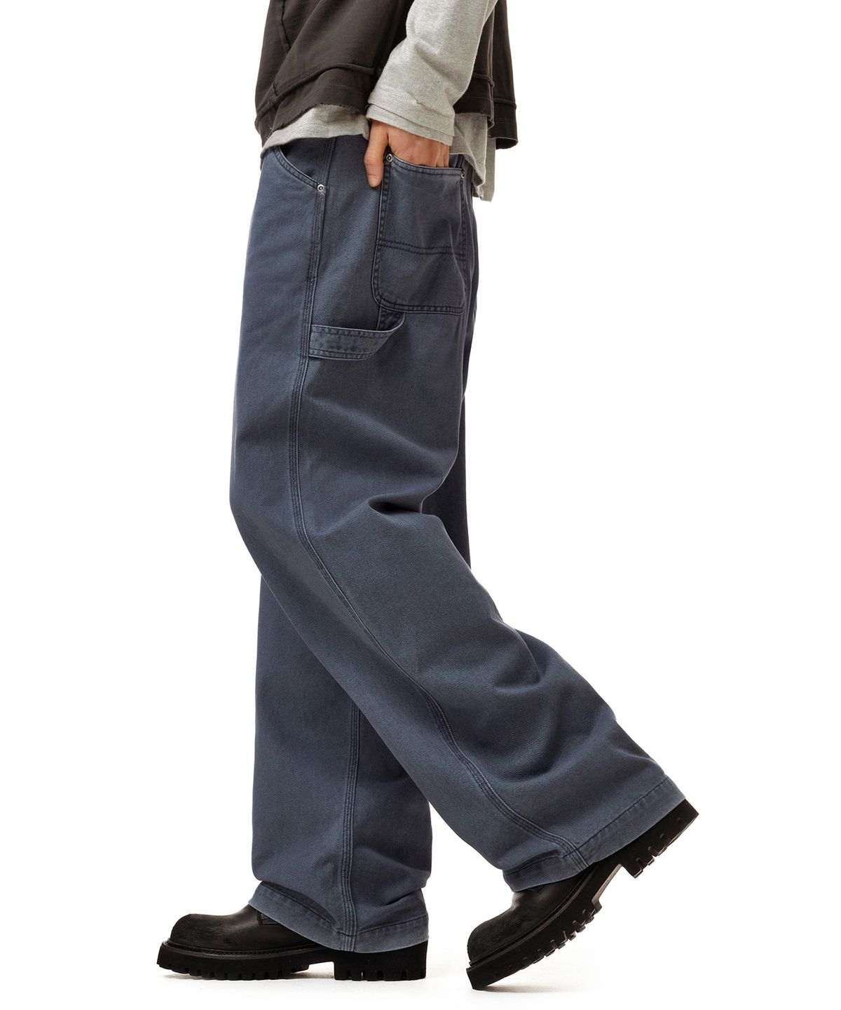 데케트(DECET) Painter Wide Pants DCPT070Navy