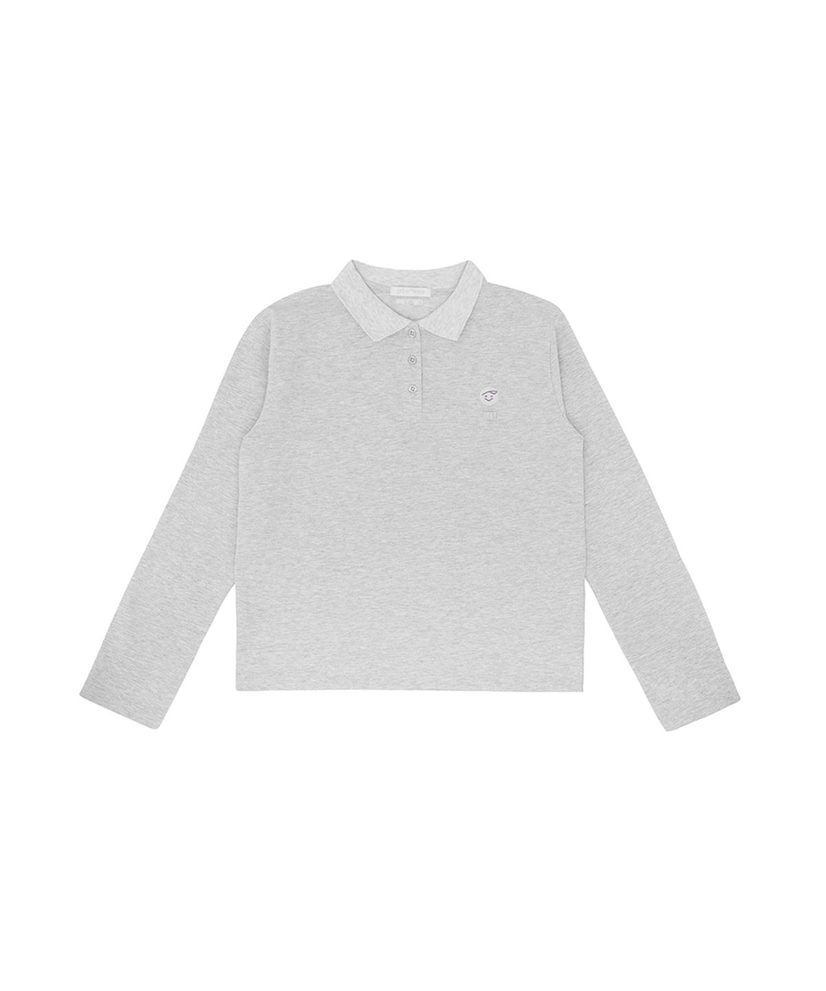 피브비(PIV’VEE) Emblem Basic PK Shirt (snow grey)