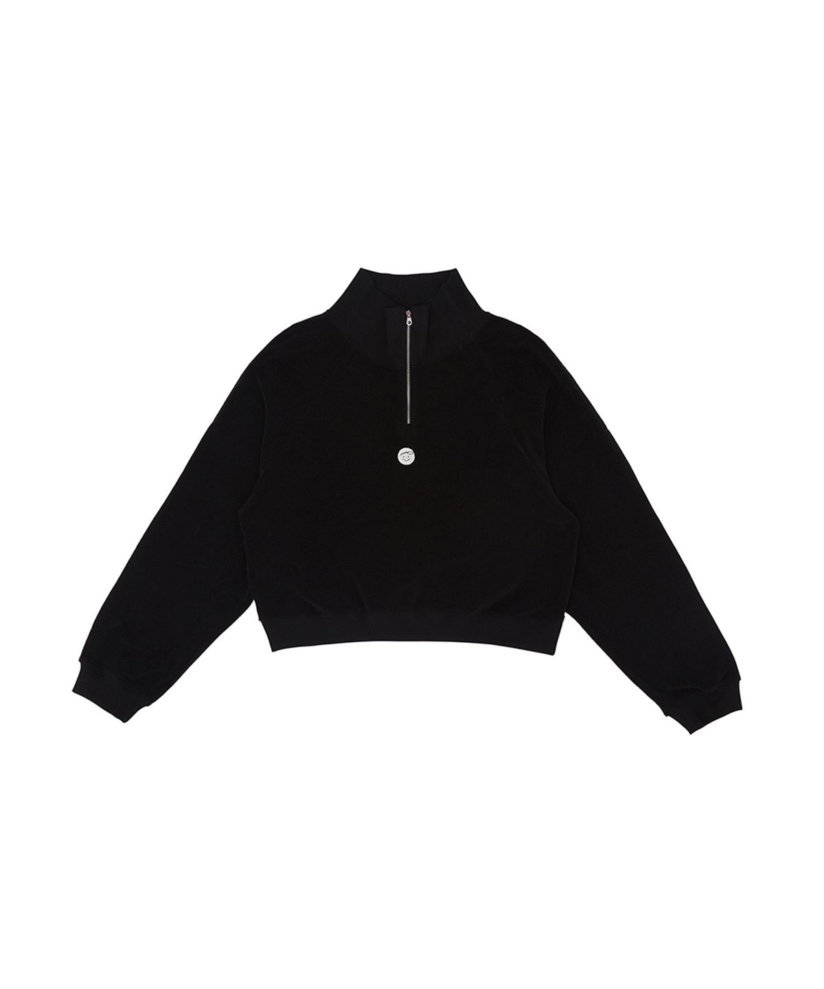 피브비(PIV’VEE) Terry Half-zip Sweatshirt (ebony black)
