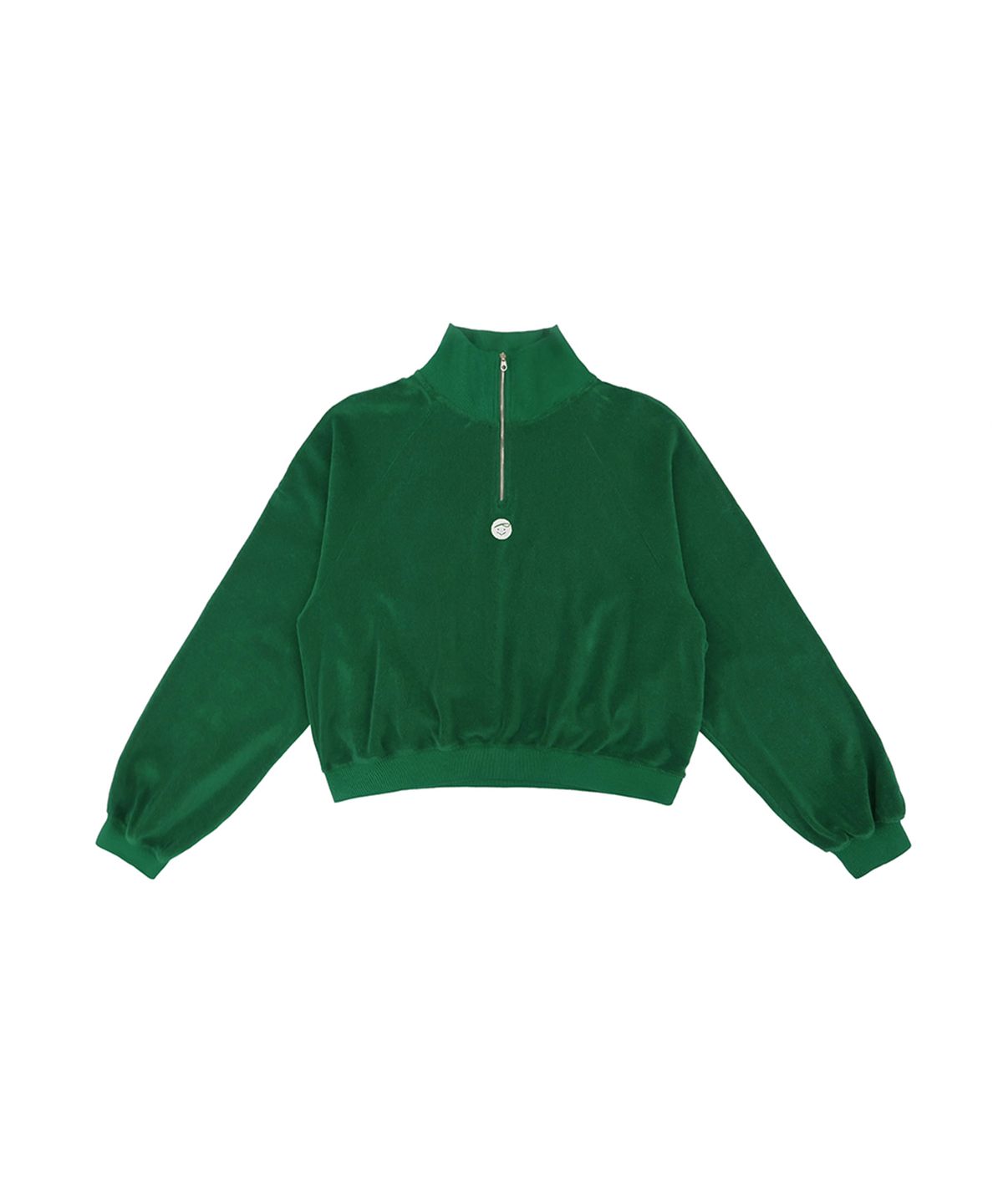 피브비(PIV’VEE) Terry Half-zip Sweatshirt (pine green)