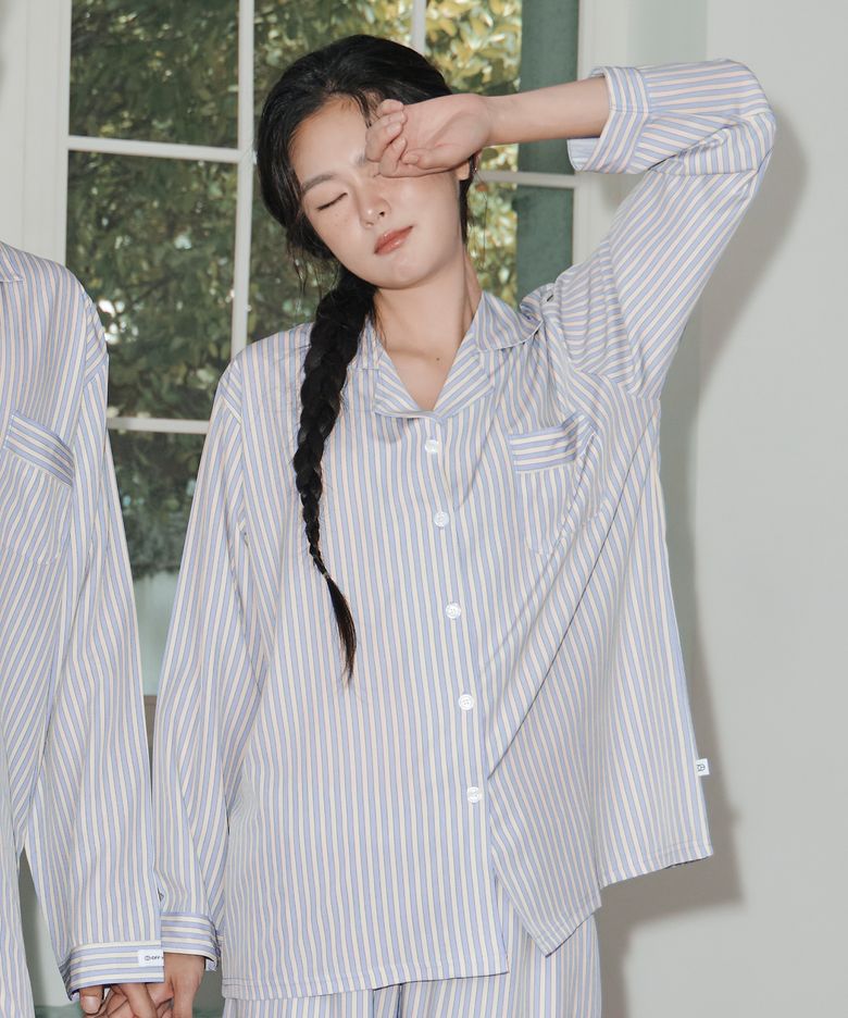 헤일로 긴팔 잠옷 세트