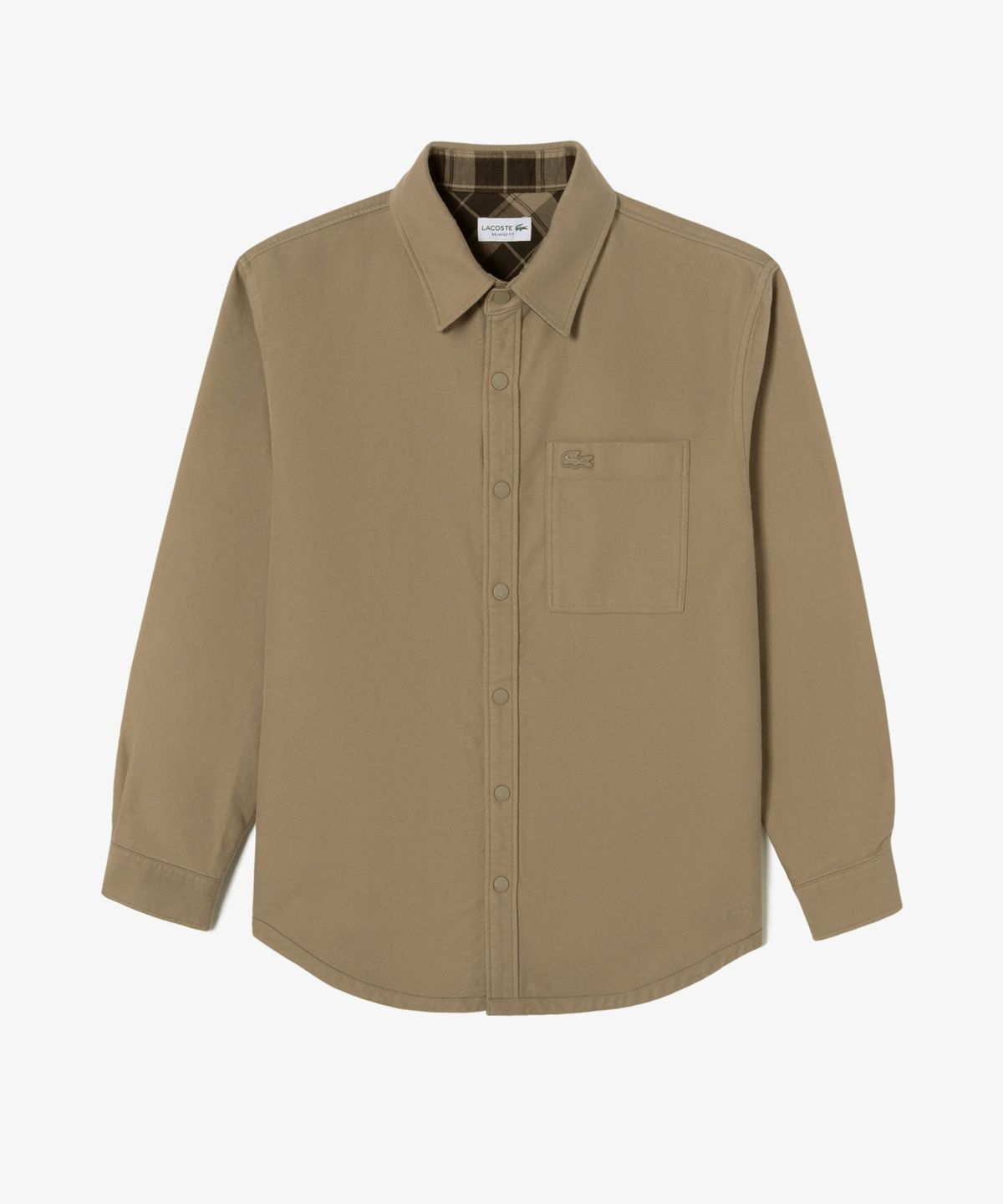 라코스테(LACOSTE) 남성 리버시블 플란넬 체크 셔켓 CH901E-56N 02S