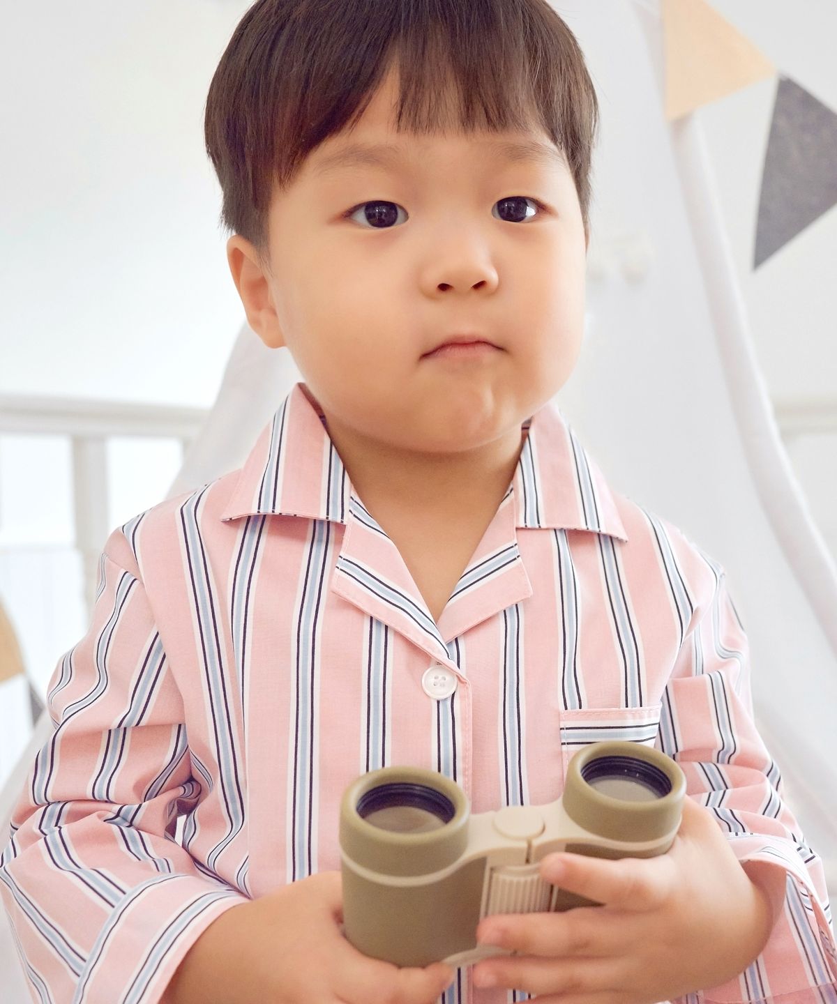 오프아워 키즈(OFFHOUR KIDS) 러스트러스 키즈 긴팔 잠옷 세트