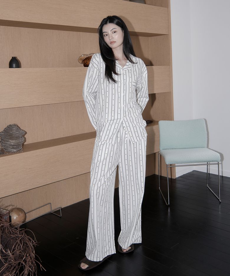 아멜리 히솝 모달 긴팔 잠옷 세트