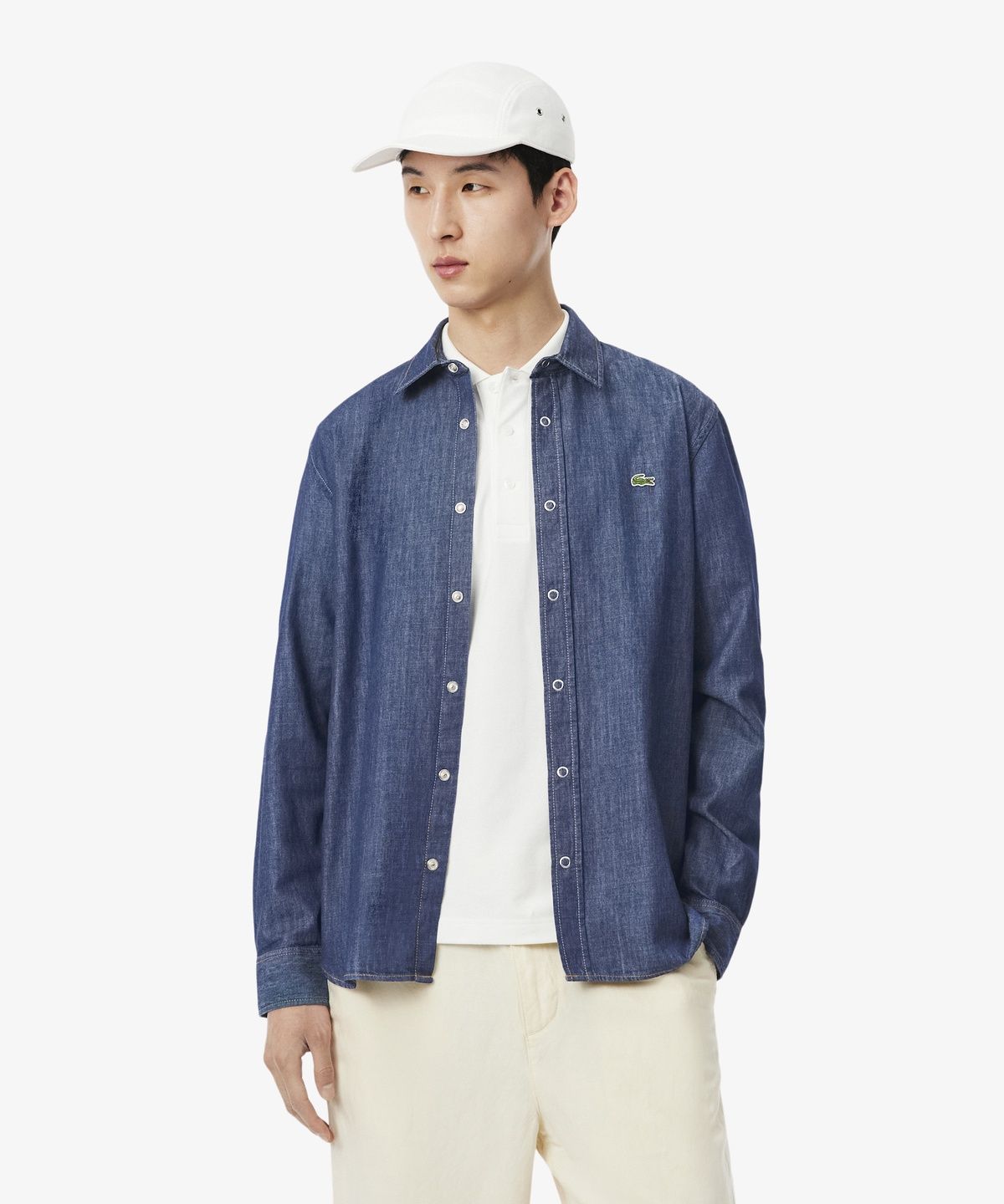 라코스테(LACOSTE) 남성 라이트 데님 셔츠 CH2591-56N MK9