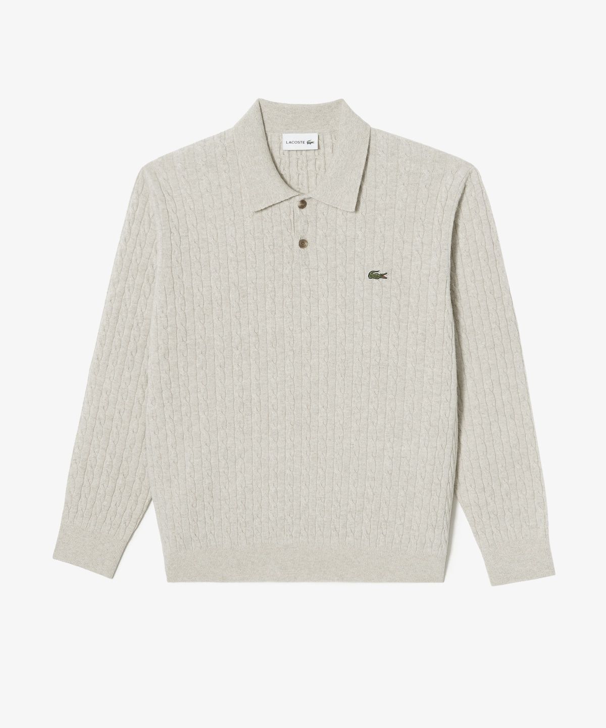 라코스테(LACOSTE) 남성 케이블 긴팔 스웨터 폴로셔츠 AH680E-56N 02S